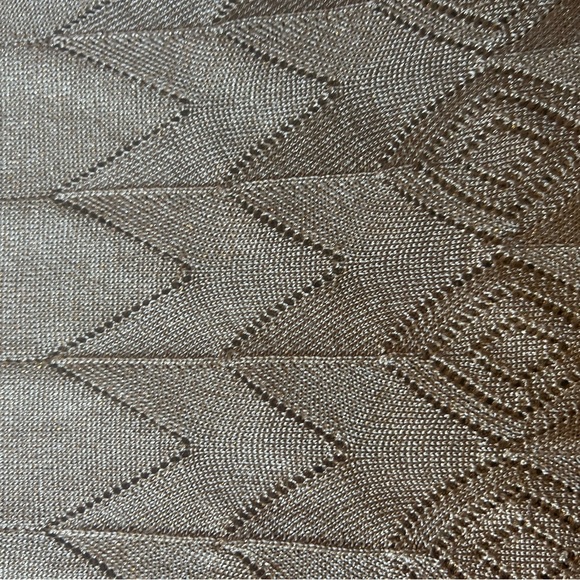 Louisa Spagnoli gold sparkly knit pants high waist - Picture 7 of 9